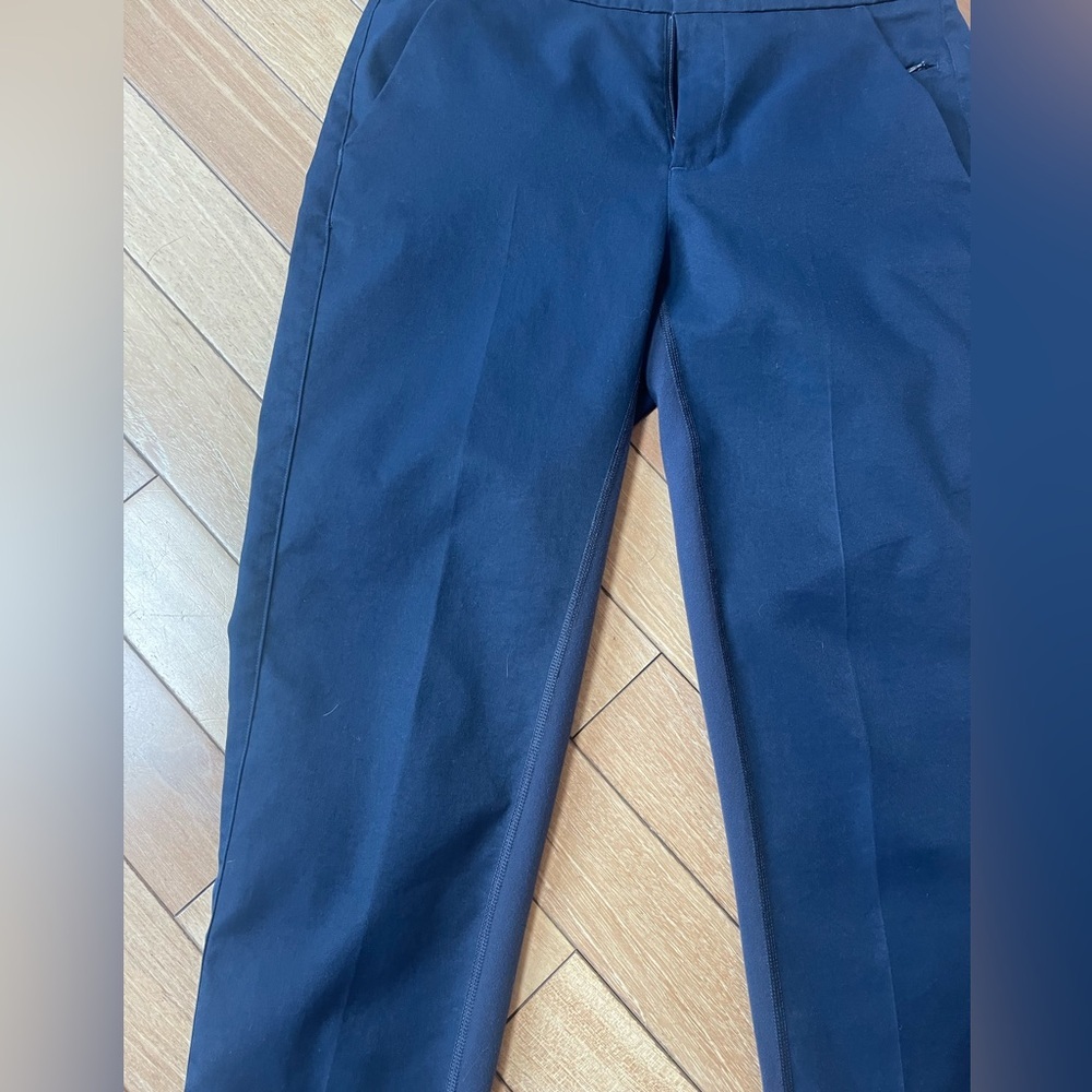 LuLuLemon Woman’s Navy blue stretch utility straight leg pants with pockets Sz 6 - Picture 11 of 13